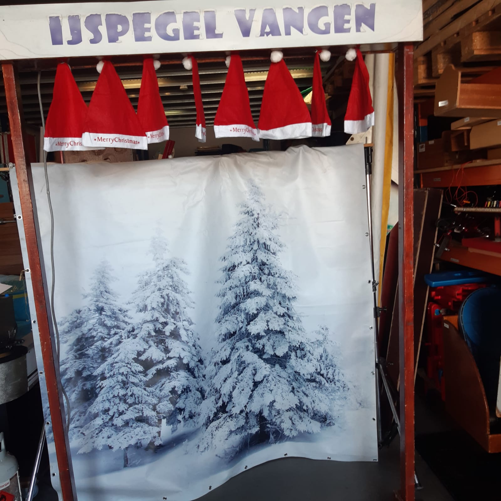 Kerstmutsen vangen