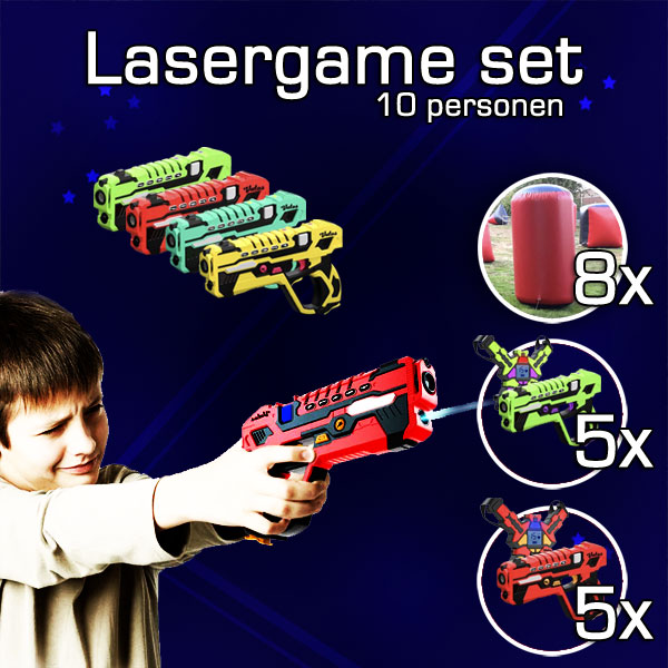 Lasergamen Set 10 Personen